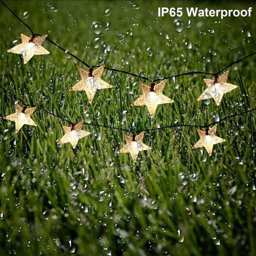 29Ft/9M 60 LED Solar Star String Lights Warm White Solar Powered Fairy Lights Outdoor 8 Modes Waterproof Festival Lighting for Garden Patio Yard (FREE SHIPPING)