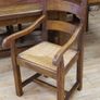 Solid Oak Rustic Dining Set Image 8