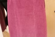 Women's Skirt Fushia Pink Suede 14