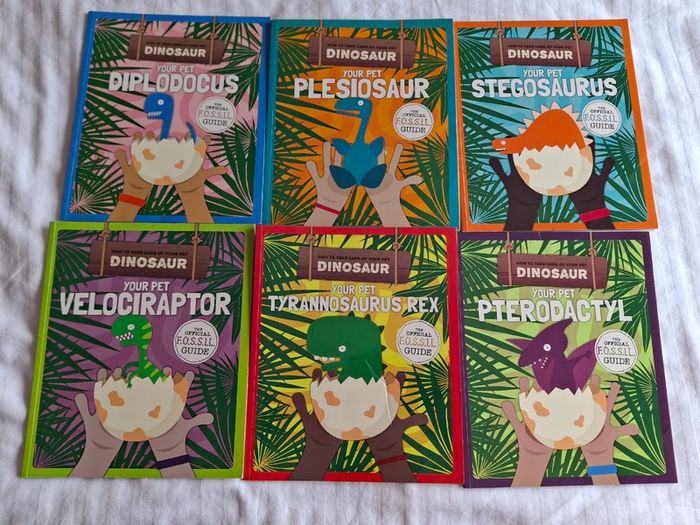 "How to take care of your pet dinosaur" book bundle