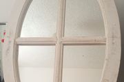 Scandinavian Solid Wood Oval Mirror