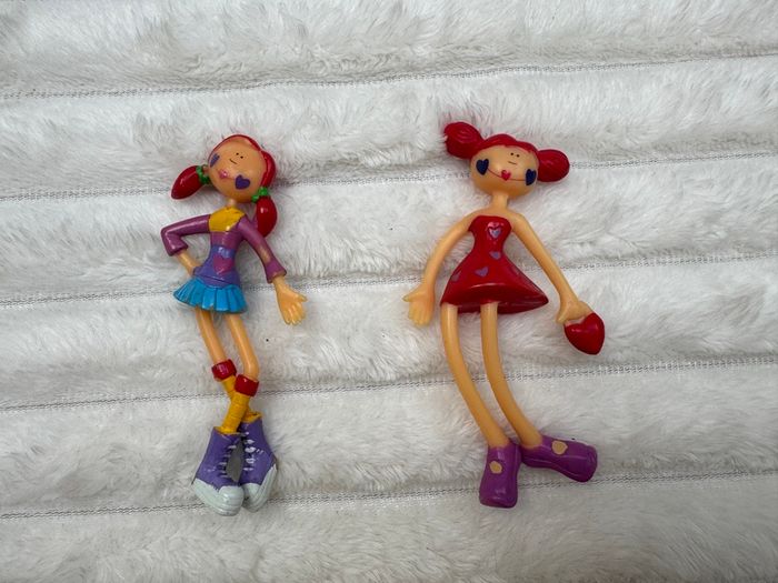 Bendi Dolls Picket Sized Pals Lot Of Two Red Haired dolls Heart Used Please see pictures