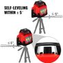 Professional Red Rotating Laser Max Working Range  500m Line Laser 360 Degree Laser Altimeter Water and Dustproof Outdoor Working Image 5