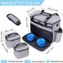 Dog Travel Bag, Airline Approved Pet Tote Organizer with Multi-Function Pockets, Accessories Set Includes Shoulder Strap, 2 Food Storage Containers, 2 Foldable Bowls Image 5
