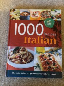 hardcover cookbook 1000 Recipes Italian