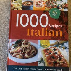 hardcover cookbook 1000 Recipes Italian