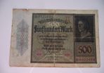 Germany. Reichsbanknote. 500 Mark (27.3.1922)
