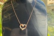 Natural Diamond Heart Necklace