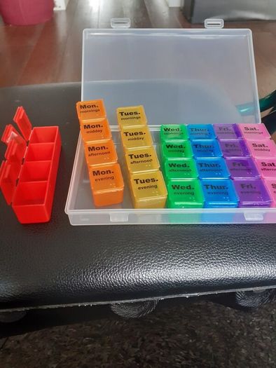 7 day morning noon afternoon and evening pill organizer