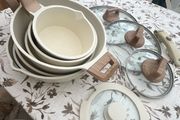 Set of pans and pots