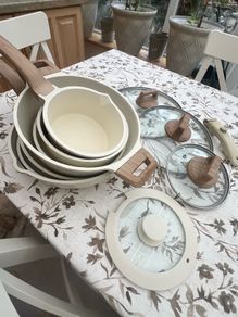 Set of pans and pots