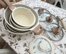 Set of pans and pots
