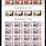 2003 Ireland Centenary of 1803 Rebellion (41c Robert Emmett, 50c Thomas Russell & 57c Anne Devlin) Plate 1B1B1B1B Commemorative Stamp Sheetlet Mint Never Hinged (MNH) Image 2