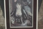 a lovely large picture print by auguste renoir  la loge