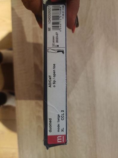 Duomed medical compression calf stocking  beige size AD XL Postage included