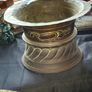 Antique chased Brass Jardiniere Planter with engraved details, Postage Available or Collection Image 2