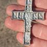 German Orthodox Silver Heavy Crucifix(Circa 1850)..22 grams Image 5