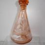 Vintage Pink Glass Barware Decanter/6 shot Glasses circa 1950s Image 6