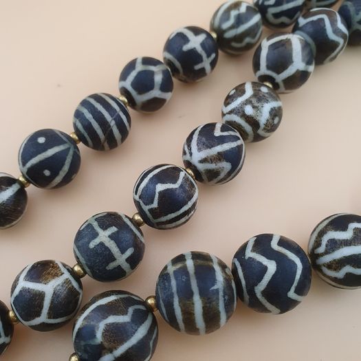 Rare Authentic Antique Burmese Pumtek Pyu Beads Necklace