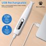 BreezyPaws Pet Dog Cat Paw Trimmer Hair Shaver Grooming Clippers with LED Light Spare Blades Low Noise Waterproof Rechargeable Paw Trimmer Clippers Shaver Razor for Dogs Cats Paws Eyes Ears Face Image 6