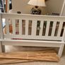 Beautiful White 4Ft 6 Double Wooden Bed Frame - Can Deliver Image 2