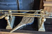 Stunning Brass Fireside Companion Set