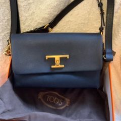 Tod's black genuine leather