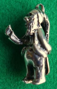 Vintage 9ct Solid Gold Leprechaun charm 3,9g