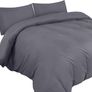 MULTIPLE SIZES AVAILABLE Bedding Duvet Cover Double - Soft Microfibre Polyester - Bedding Quilt Cover Set, with Pillow cases Image 2