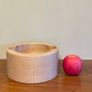 Vintage Danish Bodum Solid Staved Wood Bowl Image 8