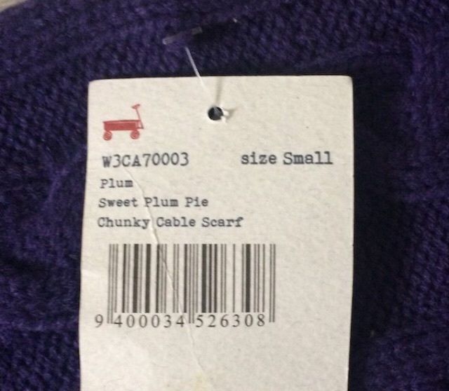 BRAND NEW Charlie and me Kids Scarf (Purple)