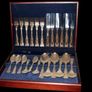 Pristine Unused Newbridge Silverware 24-Piece Cutlery Set in Wooden Canteen Image 7