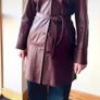Vintage real leather trench coat from the late 90s - Size S/8 Image 3