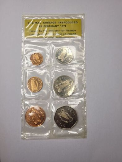 Ireland decimal coins 1971