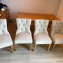 Dining Table (solid oak) with 4 chairs Image 2