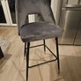 Monroe Bar Stool - Charcoal Grey Image 3