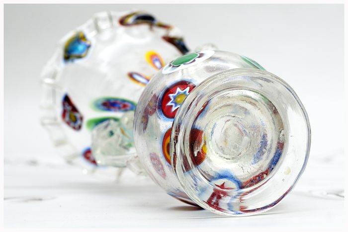 Debeaulieu Millefiori Art Glass Vase Paris