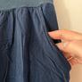 Navy wide trousers Image 3