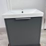 Drawer wall unit lead grey matt  500mm x 400mm Image 2