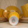Vintage Roslyn Yellow Floral 21 Piece China Tea Set Image 3
