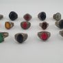 15 Boho Antique Rings Mixed Brass, Glass & Stone Designs Image 4