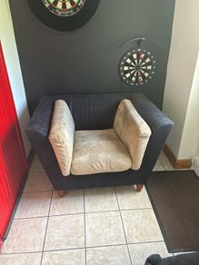 armchair no back cushion
