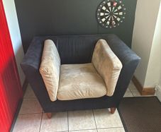 armchair no back cushion