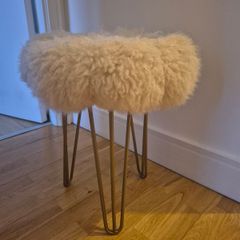 Sheepskin stool