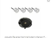 Reverse Warning System Acoustic 4 Sensor Silver