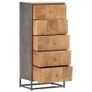 Drawer Cabinet 45x30x100 cm Solid Reclaimed Wood Image 5