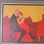 "Lovers on Sofa" Oil Painting by Leon De Sachy NCAD Image 4