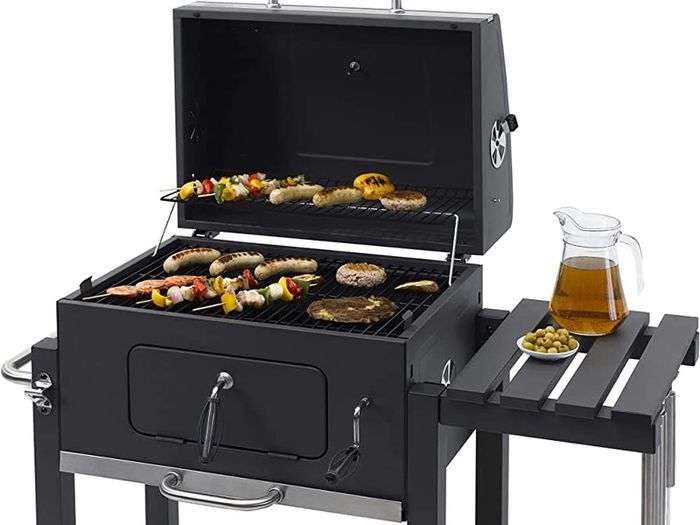 Grillwagen Toronto Click Charcoal Barbecue, Anthracite/Stainless Steel, 56 x 41.5 cm (FREE POSTAGE)