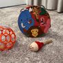 Set of 3 Baby's / Toddler's / Kids Rattle Toys - Maraca, O-Ball, Tambourine Drum Bell Image 4