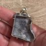 Chunky Lepidolite Pendant on A Beautiful Sterling Silver Chain Image 4
